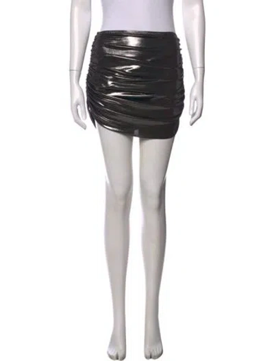 Pre-owned Norma Kamali Mini Shorts W/ Tags In Black/metallic