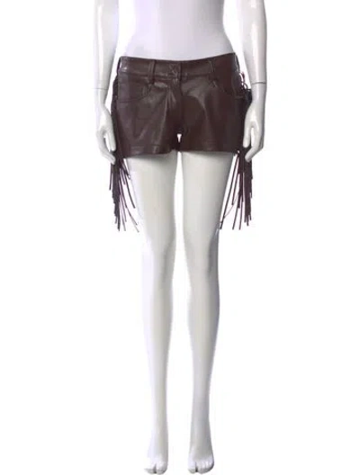 Pre-owned Norma Kamali Mini Shorts W/ Tags In Silver