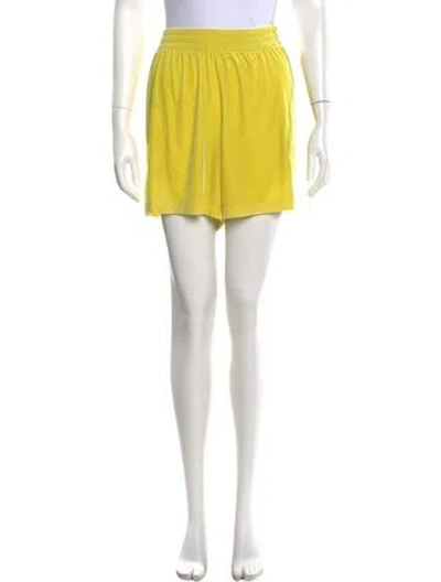 Pre-owned Norma Kamali Mini Shorts In Yellow