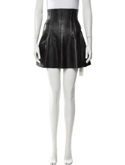 Pre-owned Norma Kamali Mini Skirt In Black