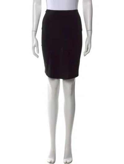 Pre-owned Norma Kamali Mini Skirt In Black