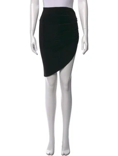 Pre-owned Norma Kamali Mini Skirt In Black