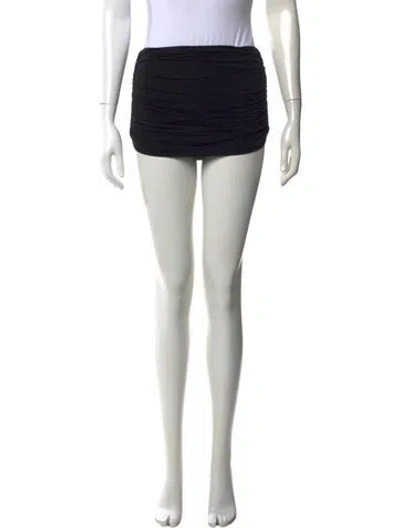 Pre-owned Norma Kamali Mini Skirt In Black