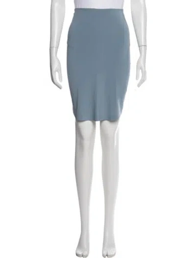 Pre-owned Norma Kamali Mini Skirt In Blue