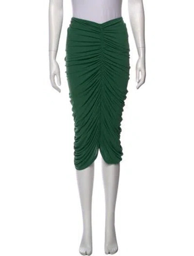 Pre-owned Norma Kamali Mini Skirt In Green