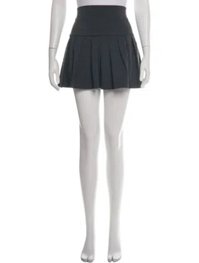 Pre-owned Norma Kamali Mini Skirt In Grey