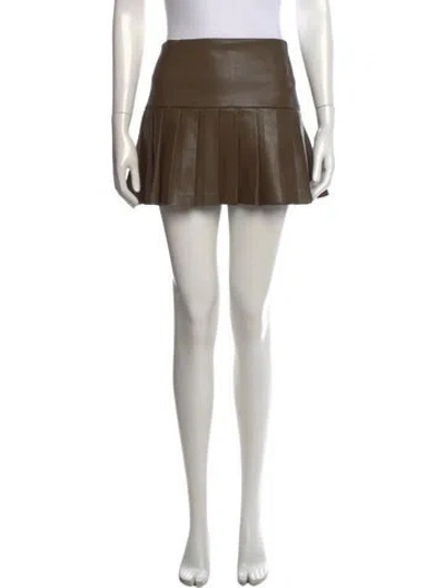 Pre-owned Norma Kamali Mini Skirt In Neutral