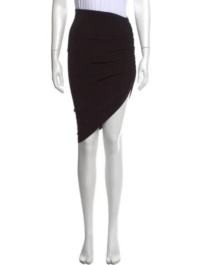 Pre-owned Norma Kamali Mini Skirt W/ Tags In Black