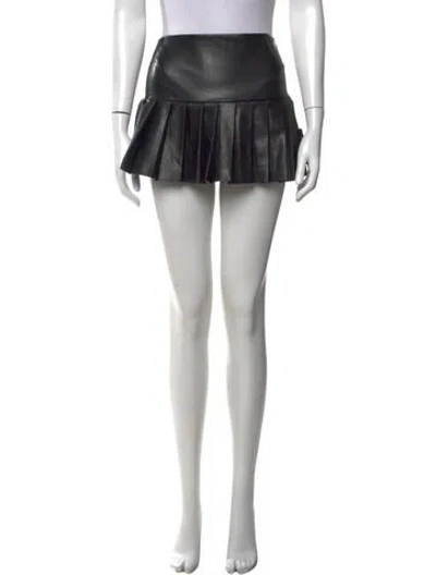 Pre-owned Norma Kamali Mini Skirt W/ Tags In Grey