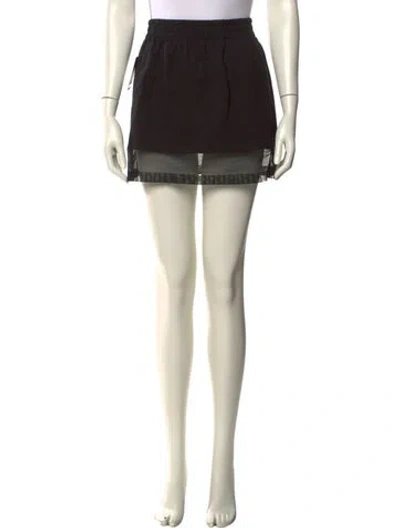 Pre-owned Norma Kamali Mini Skirt W/ Tags In Neutral
