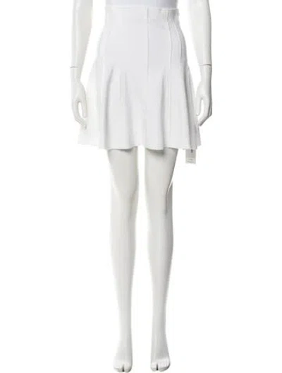 Pre-owned Norma Kamali Mini Skirt In White