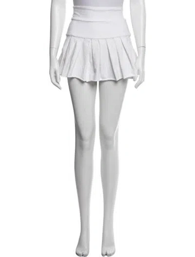 Pre-owned Norma Kamali Mini Skirt In White