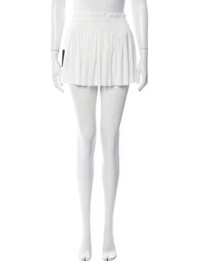 Pre-owned Norma Kamali Mini Skirt In White