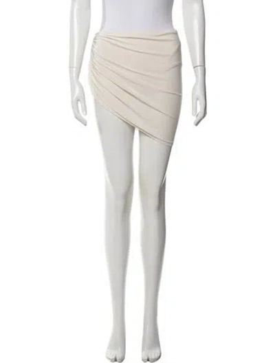 Pre-owned Norma Kamali Mini Skirt In White
