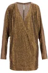 Norma Kamali Dolman Sequined Minidress In Multicolor