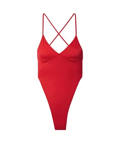 Norma Kamali Mio One-piece Swimsuit In Red