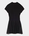 Norma Kamali Maria Cowl-neck Satin Mini Dress In Black