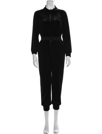 Pre-owned Norma Kamali Mock Neck Jumpsuit W/ Tags In Black