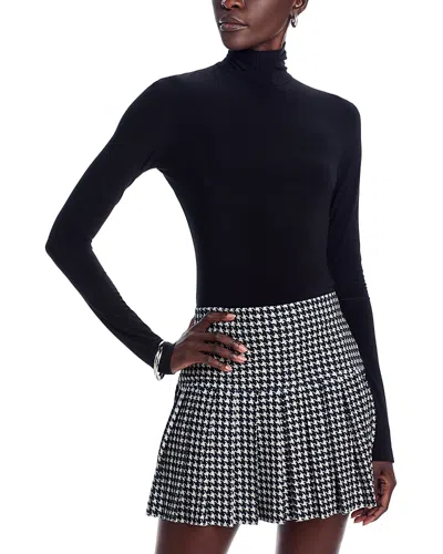 Norma Kamali Mock Neck Top In Black