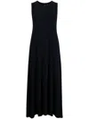 Norma Kamali Sleeveless Long Dress In Black