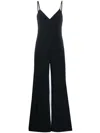 Norma Kamali Navy Blue Navy Blue Slip Jumpsuit In Black