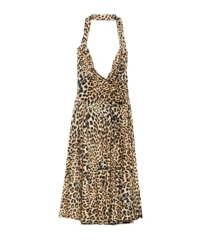 Norma Kamali Cayla Midi Dress In Multicolour