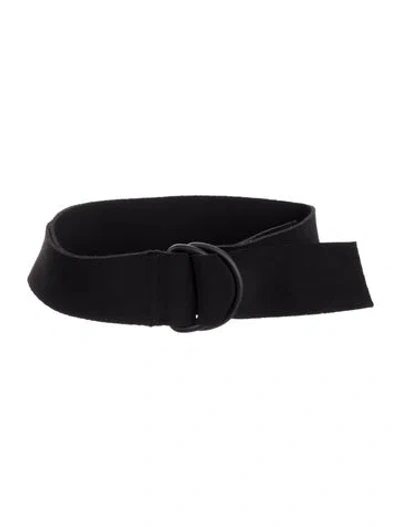 Pre-owned Norma Kamali Neoprene Belt In Black