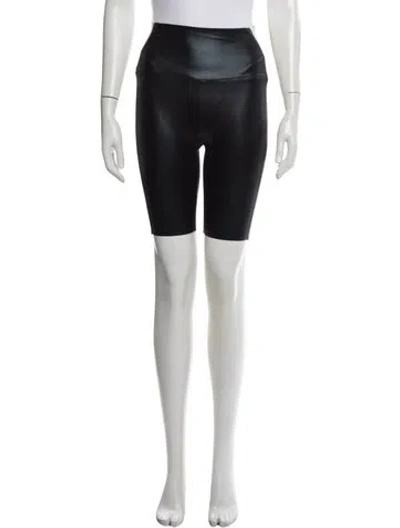 Pre-owned Norma Kamali Nylon Mini Shorts In Blue/metallic