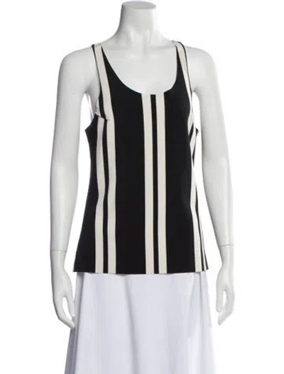 Pre-owned Norma Kamali Nylon Striped Top In Neutral