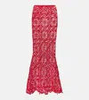 Norma Kamali Obie Cotton-blend Crochet Maxi Skirt