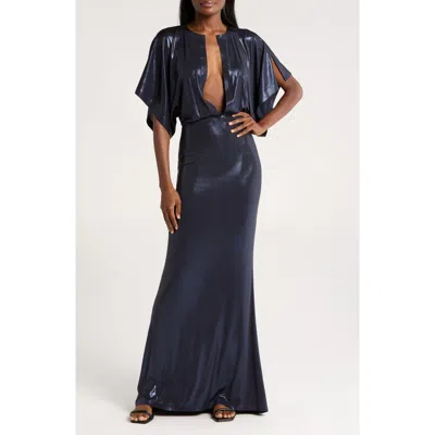Norma Kamali Obie Cover-up Gown In True Navy