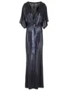 Norma Kamali Metallic Obie Maxi Dress