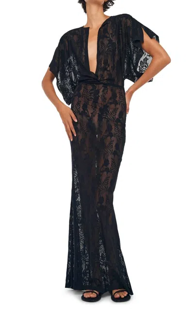 Norma Kamali Obie Maxi Dress In Black