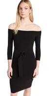 Norma Kamali Off Shoulder Dress To Knee In Black