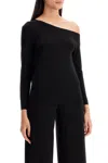 Norma Kamali Long Sleeves Drop Shoulder Top In Black