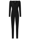 Norma Kamali Off The Shoulder Jumpsuit In Black