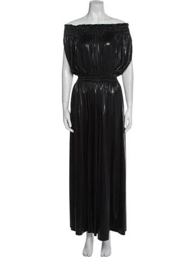 Pre-owned Norma Kamali Off-the-shoulder Jumpsuit In Black