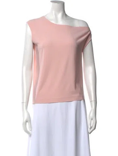 Pre-owned Norma Kamali Off-the-shoulder Sleeveless Top In Pink