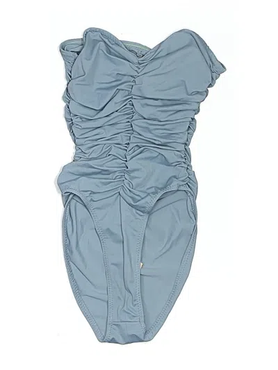 Pre-owned Norma Kamali One Piece Swimsuit In Blue