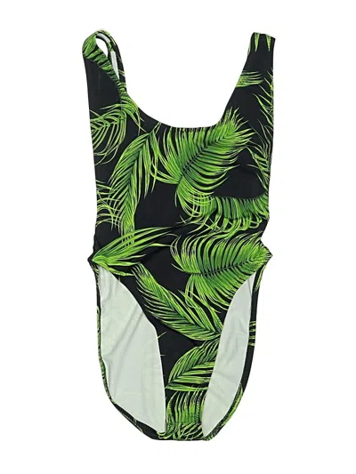 Pre-owned Norma Kamali One Piece Swimsuit In Green