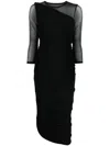 Norma Kamali One-shoulder Asymmetric Hem Dress In Black