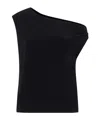 Norma Kamali Drop Shoulder Top In Black