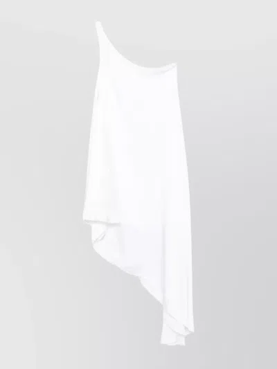 Norma Kamali One Shoulder Diagonal Tunic Dress