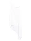 Norma Kamali One Shoulder Diagonal Tunic Top