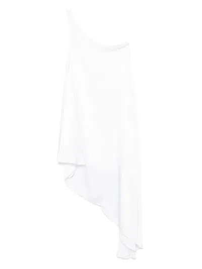 Norma Kamali One-shoulder Diagonal Tunic Top