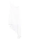 Norma Kamali One Shoulder Diagonal Tunic Top