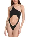 Norma Kamali One-shoulder One-piece In Black