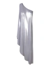 Norma Kamali Diagonal Silver Tunic In Silver