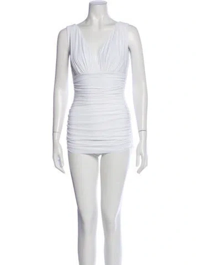 Pre-owned Norma Kamali One-piece In Gray