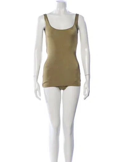 Pre-owned Norma Kamali One-piece In Neutral